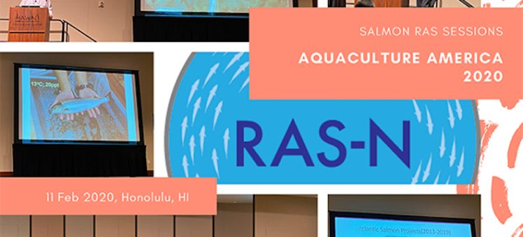 compilation of images of RAS-N members presenting at Aquaculture America 2020