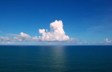clouds over the Atlantic Ocean