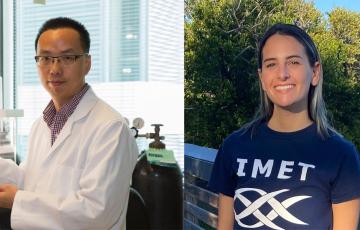Headshots of Dr. Yantao Li and Lauren Jonas 